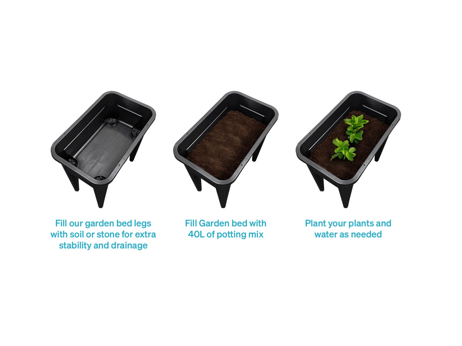 Assembling a raised garden bed